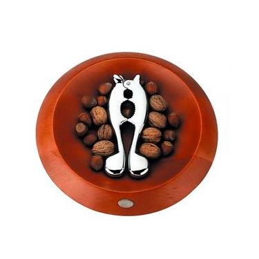 Imagem de Jogo Quebra Nozes e Tigela em Madeira de Faia 2 Pçs Bugatti