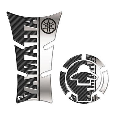 Imagem de Kit Protetor Tanque E Bocal Adesivo Moto Yamaha Fz25 2023/2024 Preto Cor Preto