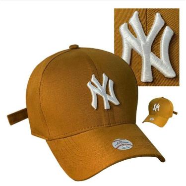 Imagem de Boné Feminino New York Caramelo Marrom S Ny Nyc Fitão!