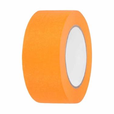 Imagem de HARFINGTON Fita adesiva colorida de 5 cm x 54,6 jardas, papel crepe universal, fita adesiva colorida para pintura de arte, faça você mesmo, etiquetagem artesanal, selagem, laranja