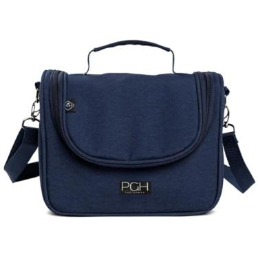Imagem de Bolsa Lancheira Térmica Impermeável, PGH, Modelo COMPACT MINI - Capacidade de 4 Litros (Azul Marinho)