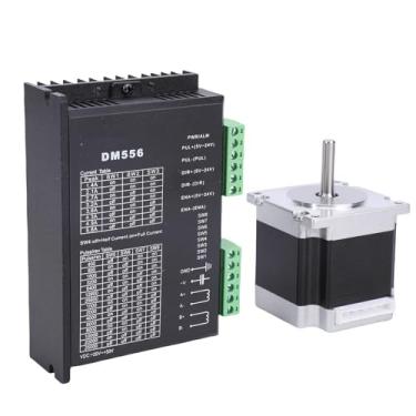 Imagem de Hilitand Motor de Passo Nema23, Kit de Driver DM556 126Ncm 2.8A 56mm Motor de Passo Híbrido de 2 Fases para Máquina de Gravação, Impressora 3D, Controlador CNC