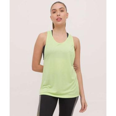 Imagem de Blusa Regata Alongada Feminina Fitness Marisa-04079, Verde, GG