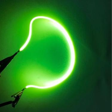 Imagem de Cordão de lâmpada LED de filamento flexível, 10 peças, design dobrável, 3 V, baixa tensão, seguro para projetos de artesanato DIY, decoração de casa, festa, casamento, iluminação vintage (95 mm/verde)