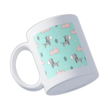 Imagem de Caneca Xícara Café Porcelana 300ml Com Desenho Infantil