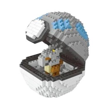 Imagem de Novo 20 estilos poke bola blocos pequenas partículas mini construção m