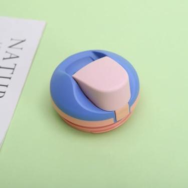 Imagem de Tampa de substituição compatível com copo Owala Freesip Sway de 1,2 litros, acessório de tampa de copo de garrafa de água à prova de vazamento compatível com Owala 1,134 g, livre de BPA (azul com rosa