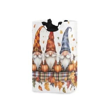 Imagem de CEBUGI Cesto de lavanderia Gnomos fofos com alças cesto de roupa suja dobrável para roupas, quarto, banheiro, dormitório
