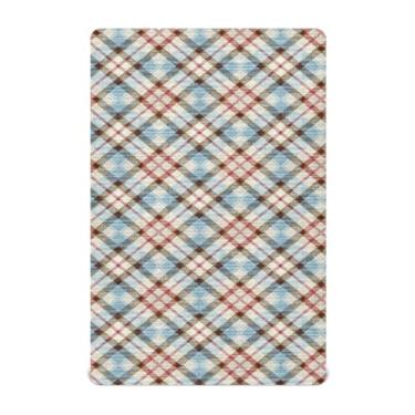 Imagem de CEBUGI Lençol de berço elástico para bebês, meninos, meninas, xadrez, Natal, portátil, pacote com elástico, lençol com elástico, material neutro, ultramacio, colchão infantil padrão completo, M