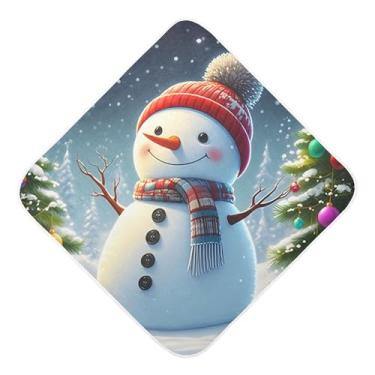 Imagem de Burbuja Toalha de banho de bebê boneco de neve - Toalha com capuz de musselina macia e absorvente para recém-nascidos e bebês, 89 x 89 cm