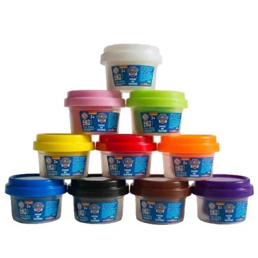 Imagem de Massinha Patrulha Canina 10 Potes Da Alegria Infantil Cores