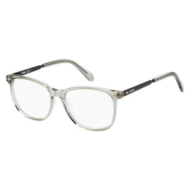 Imagem de Fossil Óculos retangulares de plástico 53 0SO0 cinza transparente preto