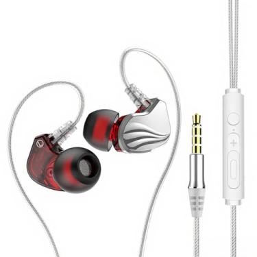 Imagem de Fones de ouvido com fio S2000 6D Surround Sound ganchos para orelha memória resistente ao suor esportivo intra-auricular corrida música jogo 3 5mm