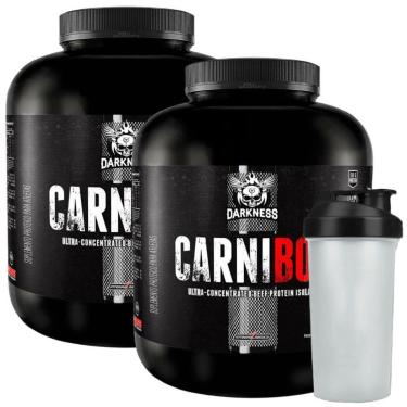 Imagem de Kit 2 Carnibol Isolado Blueberry 1.8Kg Coqueteleira Darkness-Unissex