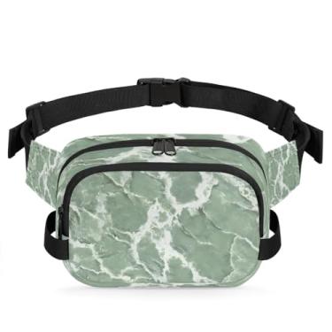 Imagem de Pochete floral de margarida azul para mulheres e homens com alça ajustável, bolsa transversal, bolsa de peito, bolsa tiracolo, Cor 9