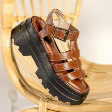 Imagem de Sandália Ramarim Feminina Plataforma 2542203-Feminino