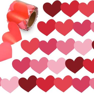 Imagem de Fuutreo Bordas de quadro de avisos de coração para dia dos namorados, romântico, vermelho, rosa, corte, quadro-negro, decoração de parede, para escola primária, sala de aula, porta de casa, artigos de