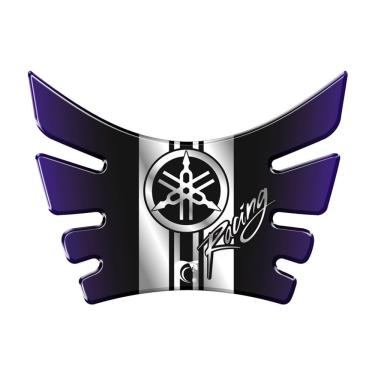 Imagem de Protetor De Tanque Adesivo Resinado Para Yamaha Lander E Crosser Racing Azual Azul E Cinza