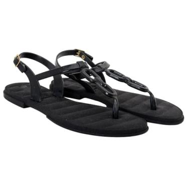 Imagem de Kit Rasteirinha 2 Pares Sandália Feminina Chinelo Corrente (3, PRETO, BR, Adulto, Numérico, 37)