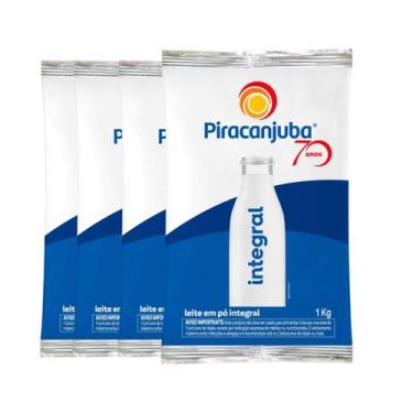 Imagem de Kit 4 Leite Em Pó Integral Piracanjuba 400g