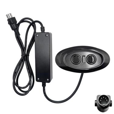 Imagem de Dlfeue Interruptor Mulin de 5 pinos modelo MLSK14-C de substituição MLSK14-C11 controlador de controle manual com substituição USB para poltrona reclinável elétrica sofá elétrico
