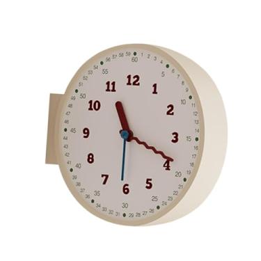 Imagem de IEUDNS Relógio de parede dupla face, relógio de canto, design minimalista e moderno, decoração para quarto, casa e escritório.