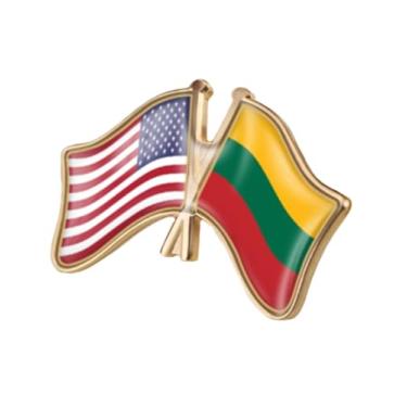 Imagem de QTAOEIONG Bandeiras dos Estados Unidos, EUA, América, EUA e muitos outros países, broche de liga de amizade com cruz, 1.3x0.9inch/32x23mm, Metal, Sem Pedra Preciosa