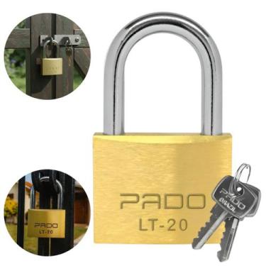 Imagem de Kit 3 Cadeado 20mm Mesmo Segredos Iguais Com 6 Chaves Pado