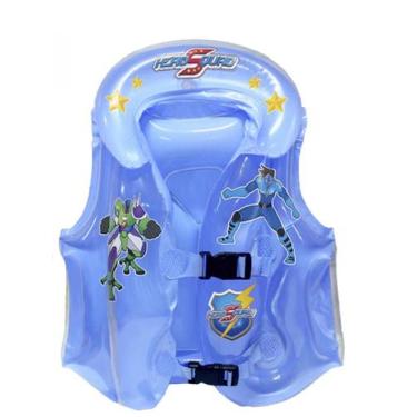 Imagem de Boia Colete Inflável Infantil Piscina Praia Menino e Menina Cor:Azul -
