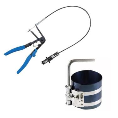 Imagem de Alicate Para Abraçadeira + Cinta Para Anéis de Pistão 3 - Lisfer