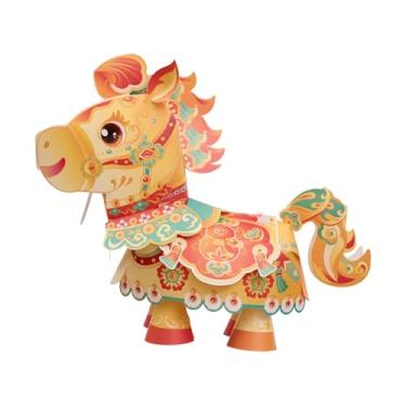 Imagem de Nishiyuenyi Conjunto de Lanternas Decorativas Artesanais com Desenho de Cavalo de Desenho Animado, Ideais para Decorar Casa, Reuniões Familiares E Restaurantes, Estilo C