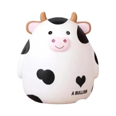 Imagem de Cofrinho De Resina Em Forma De Vaca Fofo Para Crianças, Caixa De Poupa