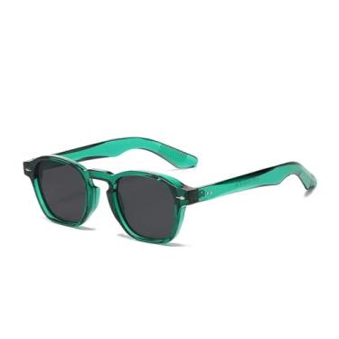 Imagem de Óculos de Sol UV400 - Rebites Estampa Leopardo Transparente Estilo Punk para Homens e Mulheres, Esportes ao Ar Livre, Corrida, Ciclismo, Verde e Preto