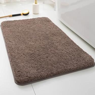 Imagem de Tapetes de banheiro, chenille absorvente macio e espesso, tapetes de microfibra de secagem rápida, tapetes de chuveiro laváveis à máquina, tapete de banho, acessórios de decoração de casa de banho