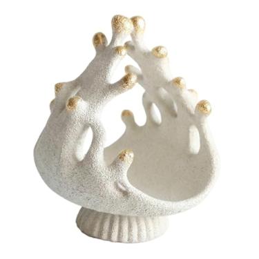 Imagem de Baoblaze Bandeja/Prato para Joias Coquette Multifuncional para Decoração de Ambientes, Porta-Objetos para Relógios, Cosméticos, Penteadeira e Restaurante, 21.5 Cm X 27 Cm