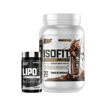 Imagem de Kit Isofit Whey Protein Premium 900G + Lipo 6 60 Caps Nutrex-Unissex