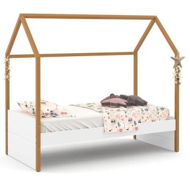 Imagem de Cama Montessoriana Kids Liv Branco Soft Freijó  Matic - Matic Moveis