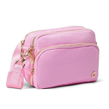 Imagem de Caitina Carteiras de pulso para mulheres, bolsa tiracolo, bolsa de cintura moderna, bolsa de cinto para treino, corrida, viagem, rosa, Small