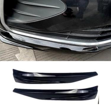 Imagem de Kit de carroceria de spoiler difusor de para-choque dianteiro para carro compatível com Lavida 2023-2025 Protetor de para-choque acabamento de canto acessórios para carro (preto fosco)