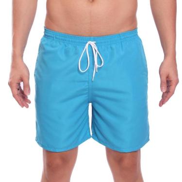 Imagem de Short Masculino Liso Básico Bermuda Tactel Água Praia Treino Academia Corrida-Masculino