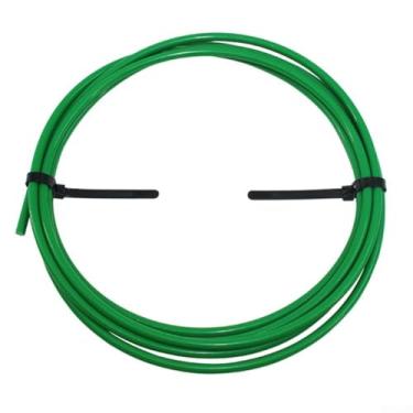 Imagem de Tira de dobra de tubo de cobre 4M, ferramenta dobradora de tubos de ar condicionado de plástico PE para linhas HVAC de 1/4, 3/8, 1/2, 5/8 polegadas com opções de vermelho, verde, amarelo, azul (verde)