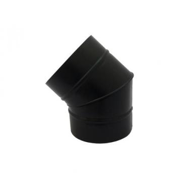 Imagem de Curva 45 preta de 100 mm de diâmetro - Galvocalhas