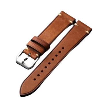 Imagem de Pulseira De Couro Masculina Estilo Vintage Feita À Mão Em Couro De Vac