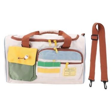 Imagem de Asixxsix Bolsa de Viagem, Sacolas de Transporte Dobráveis ​​com Alça de Ombro Ajustável, Bolsa de Bagagem Portátil para Noite, Bolsas de Ginástica Esportiva para Mulheres e Homens,