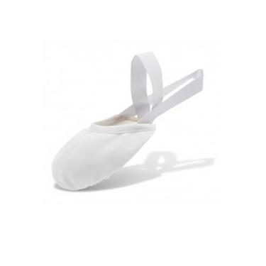 Imagem de MSMAX Tênis feminino de dança de lona para dança contemporânea, balé, jazz, ginástica, torneiras, Branco, Small