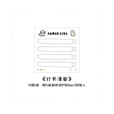 Imagem de Bloco De Notas Adesivas Happy Business List Series 30 Folhas Para Plan