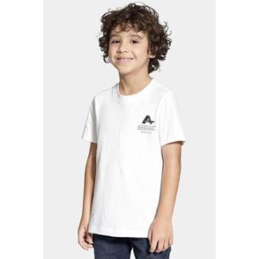 Imagem de Camiseta Aramis Infantil Manga Curta Patch Off White-Masculino