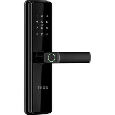 Imagem de Fechadura Smart Lock SHF100 Cartão/Senha/Biometria Preta