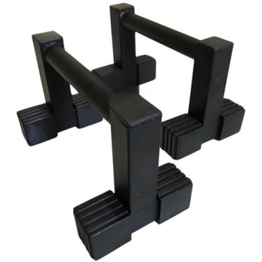 Imagem de Par de Barras Paralelas de Chão Paralletes de Flexão Calistenia Ginástica Paralete de 30cm