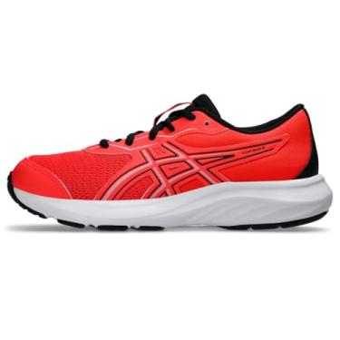 Imagem de ASICS Tênis de corrida infantil Contend 9 Grade School, Vermelho flash/azul desbotado, 18